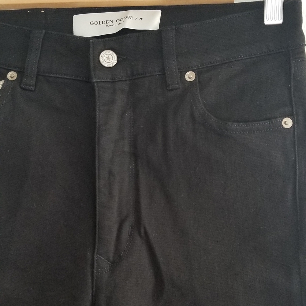 Golden Goose Skinny High Rise Jeans Size 28 Black - Picture 2 of 10